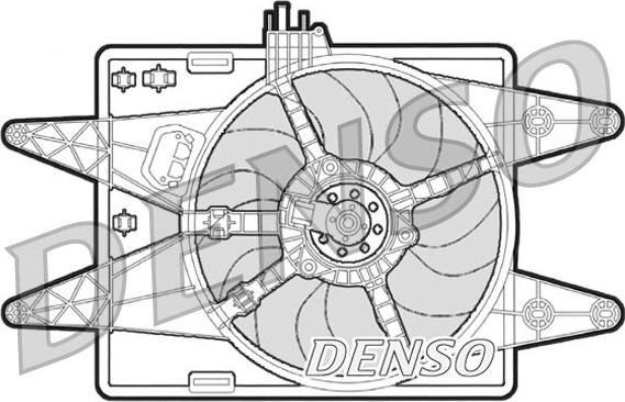 Denso DER09022 - Ventilators, Motora dzesēšanas sistēma autodraugiem.lv