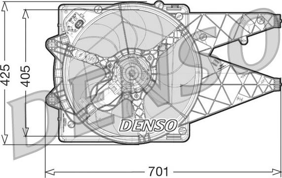 Denso DER09100 - Ventilators, Motora dzesēšanas sistēma autodraugiem.lv