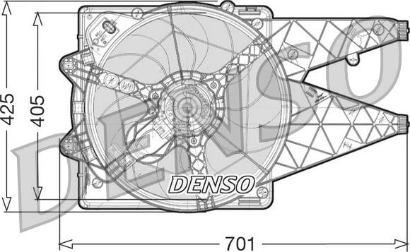 Denso DER09101 - Ventilators, Motora dzesēšanas sistēma autodraugiem.lv