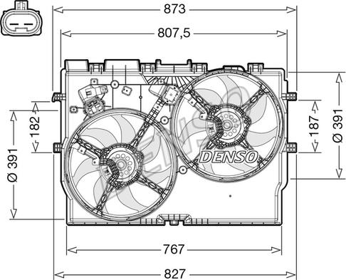 Denso DER09310 - Ventilators, Motora dzesēšanas sistēma autodraugiem.lv