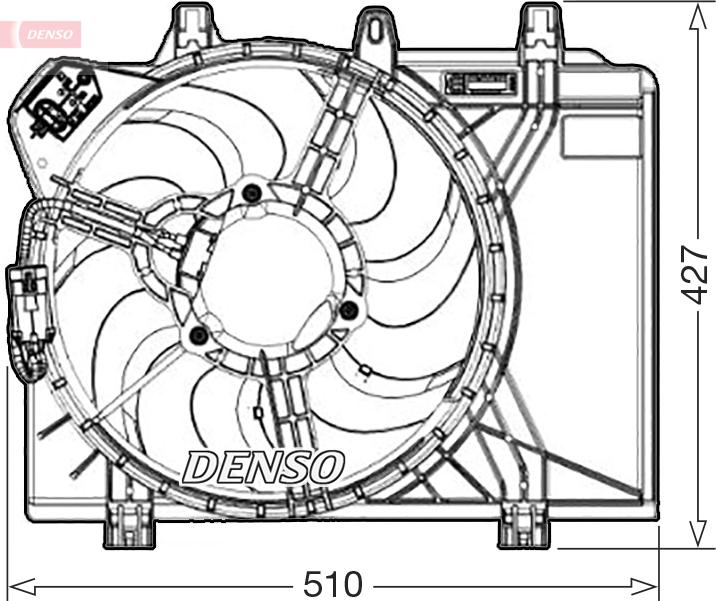 Denso DER09312 - Ventilators, Motora dzesēšanas sistēma autodraugiem.lv