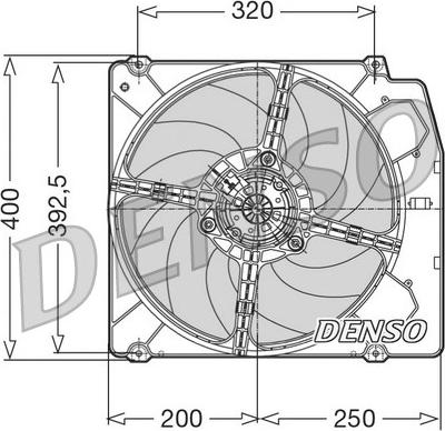 Denso DER01005 - Ventilators, Motora dzesēšanas sistēma autodraugiem.lv