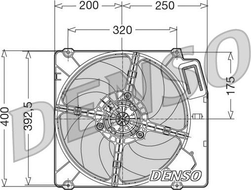 Denso DER01003 - Ventilators, Motora dzesēšanas sistēma autodraugiem.lv