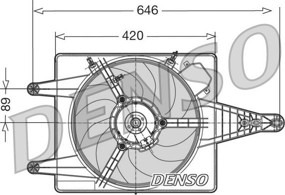 Denso DER01010 - Ventilators, Motora dzesēšanas sistēma autodraugiem.lv