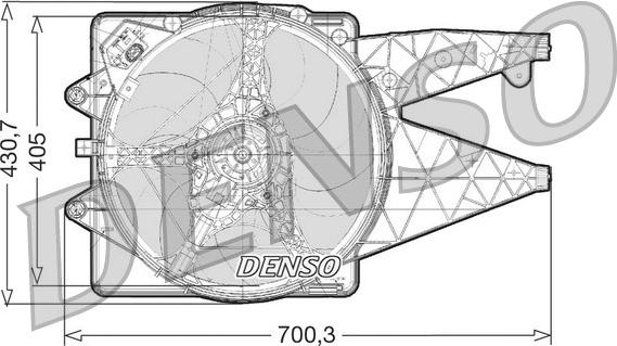 Denso DER01021 - Ventilators, Motora dzesēšanas sistēma autodraugiem.lv