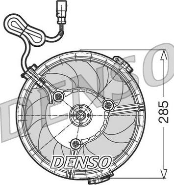 Denso DER02005 - Ventilators, Motora dzesēšanas sistēma autodraugiem.lv