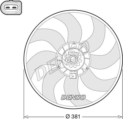 Denso DER02006 - Ventilators, Motora dzesēšanas sistēma autodraugiem.lv