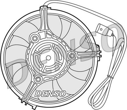 Denso DER02001 - Ventilators, Motora dzesēšanas sistēma autodraugiem.lv