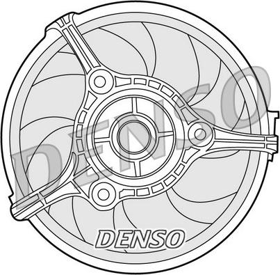 Denso DER02002 - Ventilators, Motora dzesēšanas sistēma autodraugiem.lv