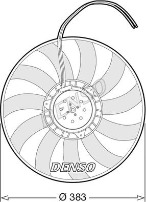 Denso DER02007 - Ventilators, Motora dzesēšanas sistēma autodraugiem.lv