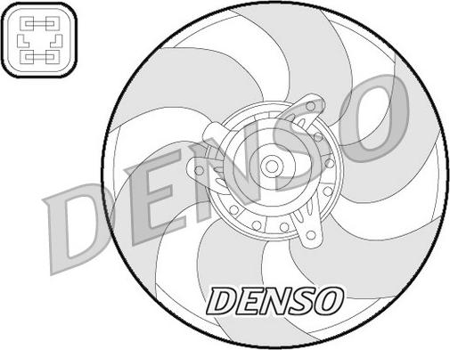 Denso DER07009 - Ventilators, Motora dzesēšanas sistēma autodraugiem.lv