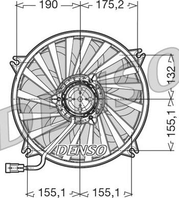 Denso DER07005 - Ventilators, Motora dzesēšanas sistēma autodraugiem.lv