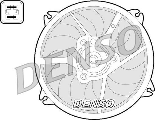 Denso DER07006 - Ventilators, Motora dzesēšanas sistēma autodraugiem.lv