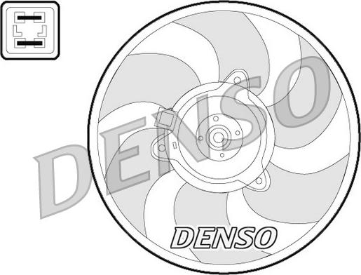 Denso DER07008 - Ventilators, Motora dzesēšanas sistēma autodraugiem.lv