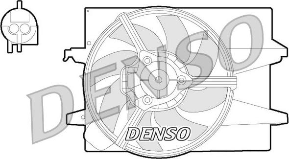 Denso DER10004 - Ventilators, Motora dzesēšanas sistēma autodraugiem.lv