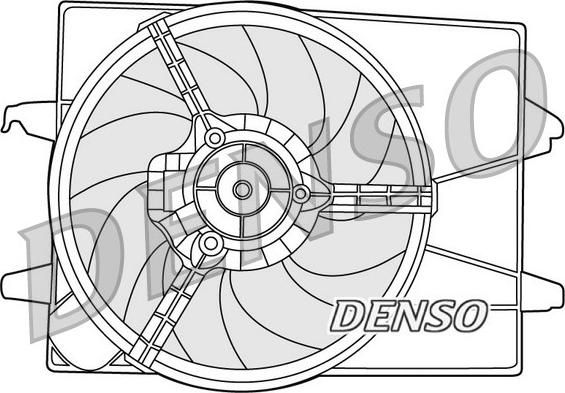 Denso DER10003 - Ventilators, Motora dzesēšanas sistēma autodraugiem.lv