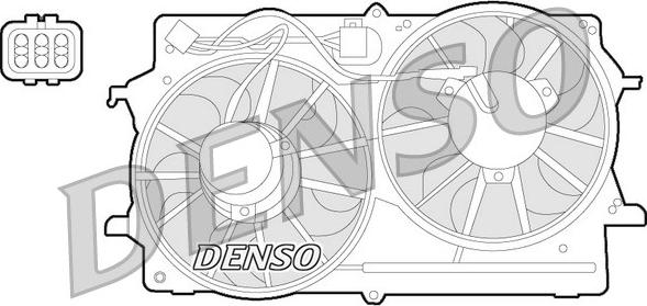 Denso DER10007 - Ventilators, Motora dzesēšanas sistēma autodraugiem.lv