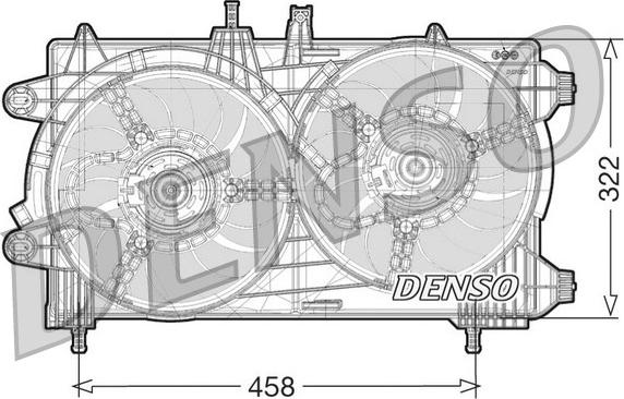 Denso DER13008 - Ventilators, Motora dzesēšanas sistēma autodraugiem.lv