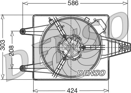Denso DER13010 - Ventilators, Motora dzesēšanas sistēma autodraugiem.lv