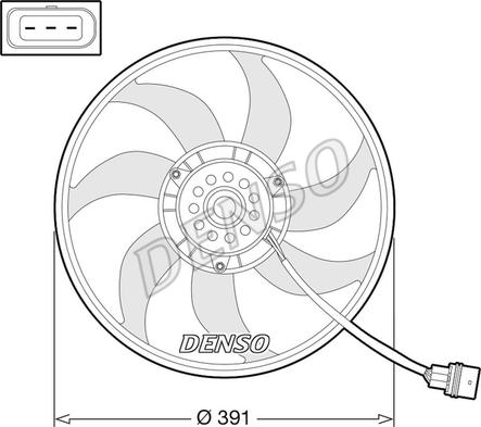 Denso DER32014 - Ventilators, Motora dzesēšanas sistēma autodraugiem.lv