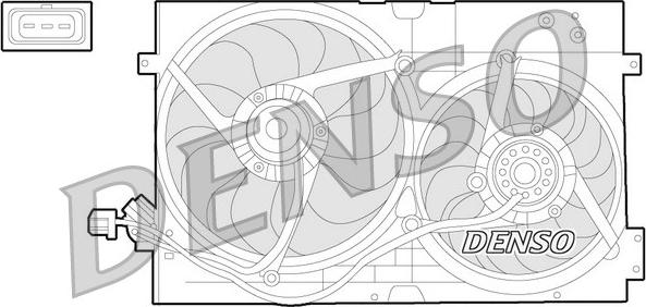 Denso DER32010 - Ventilators, Motora dzesēšanas sistēma autodraugiem.lv