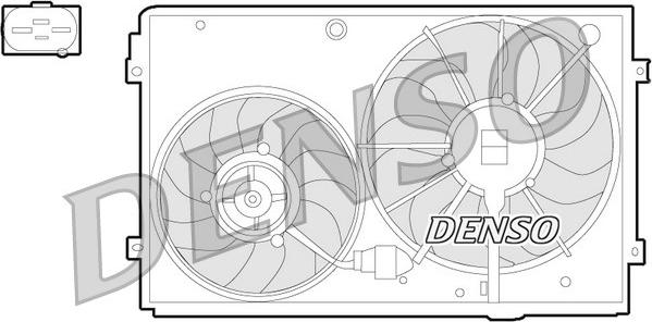 Denso DER32011 - Ventilators, Motora dzesēšanas sistēma autodraugiem.lv