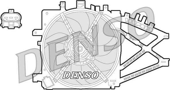 Denso DER20014 - Ventilators, Motora dzesēšanas sistēma autodraugiem.lv