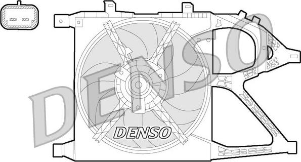 Denso DER20016 - Ventilators, Motora dzesēšanas sistēma autodraugiem.lv