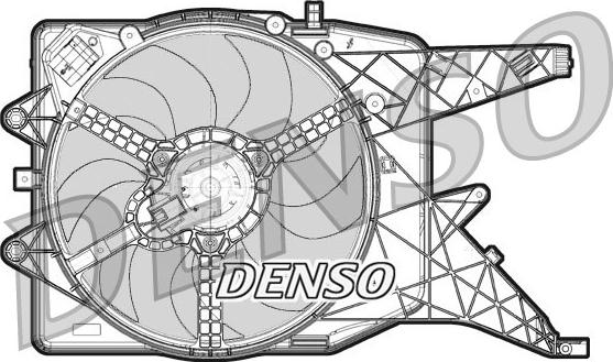 Denso DER20011 - Ventilators, Motora dzesēšanas sistēma autodraugiem.lv