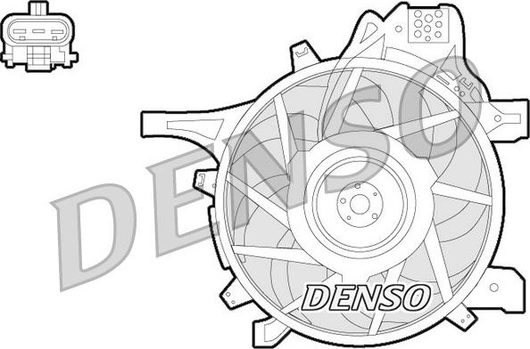 Denso DER20012 - Ventilators, Motora dzesēšanas sistēma autodraugiem.lv