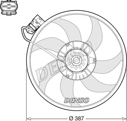 Denso DER20017 - Ventilators, Motora dzesēšanas sistēma autodraugiem.lv