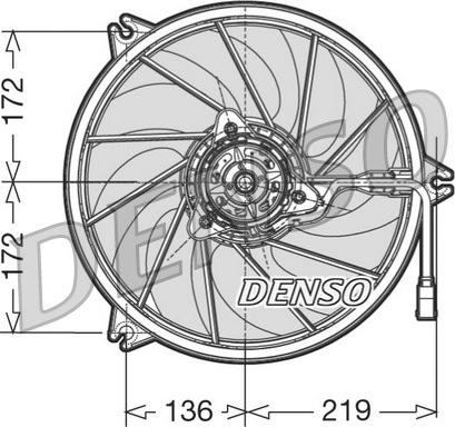 Denso DER21009 - Ventilators, Motora dzesēšanas sistēma autodraugiem.lv