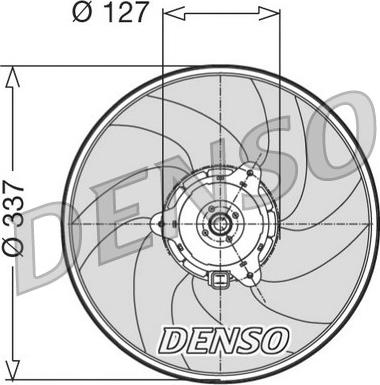 Denso DER21004 - Ventilators, Motora dzesēšanas sistēma autodraugiem.lv