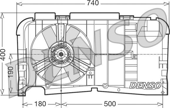 Denso DER21001 - Ventilators, Motora dzesēšanas sistēma autodraugiem.lv