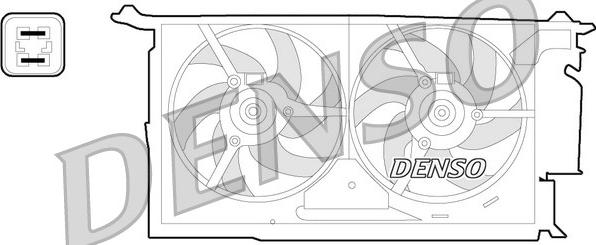 Denso DER21018 - Ventilators, Motora dzesēšanas sistēma autodraugiem.lv