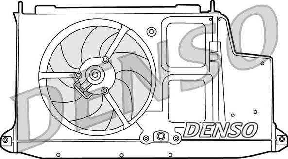 Denso DER21012 - Ventilators, Motora dzesēšanas sistēma autodraugiem.lv