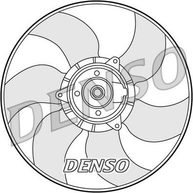 Denso DER23001 - Ventilators, Motora dzesēšanas sistēma autodraugiem.lv