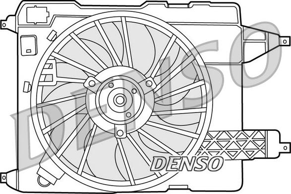 Denso DER23002 - Ventilators, Motora dzesēšanas sistēma autodraugiem.lv