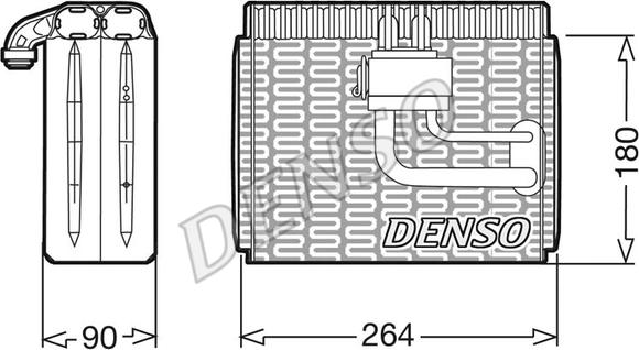 Denso DEV09004 - Iztvaikotājs, Gaisa kondicionēšanas sistēma autodraugiem.lv