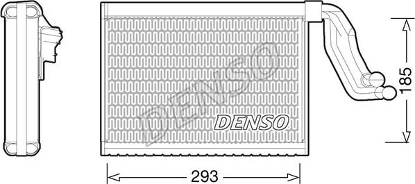 Denso DEV05001 - Iztvaikotājs, Gaisa kondicionēšanas sistēma autodraugiem.lv