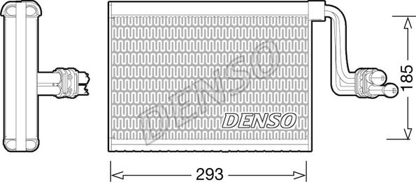 Denso DEV05002 - Iztvaikotājs, Gaisa kondicionēšanas sistēma autodraugiem.lv