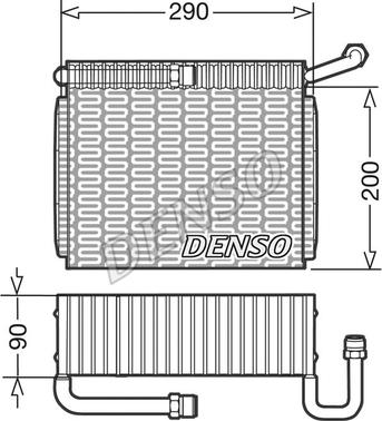 Denso DEV01005 - Iztvaikotājs, Gaisa kondicionēšanas sistēma autodraugiem.lv