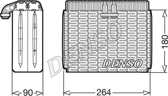 Denso DEV01002 - Iztvaikotājs, Gaisa kondicionēšanas sistēma autodraugiem.lv