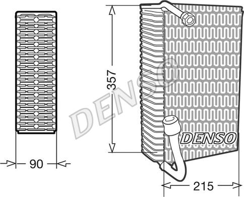 Denso DEV02006 - Iztvaikotājs, Gaisa kondicionēšanas sistēma autodraugiem.lv