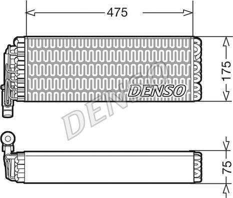 Denso DEV12003 - Iztvaikotājs, Gaisa kondicionēšanas sistēma autodraugiem.lv
