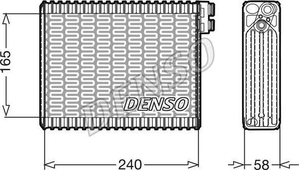 Denso DEV21004 - Iztvaikotājs, Gaisa kondicionēšanas sistēma autodraugiem.lv