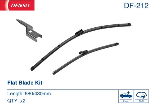 Denso DF-212 - Stikla tīrītāja slotiņa autodraugiem.lv