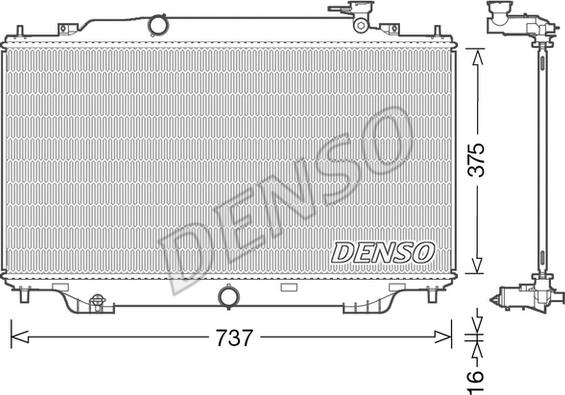 Denso DRM44042 - Radiators, Motora dzesēšanas sistēma autodraugiem.lv