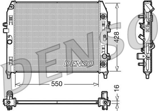 Denso DRM44009 - Radiators, Motora dzesēšanas sistēma autodraugiem.lv