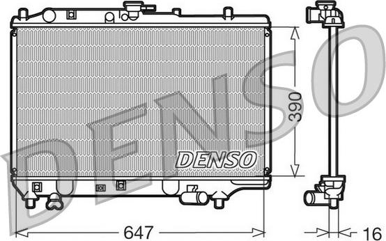 Denso DRM44006 - Radiators, Motora dzesēšanas sistēma autodraugiem.lv